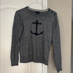 Gray Anchor Sweater